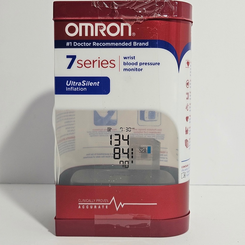Omron 7 Series Wrist Blood Pressure Monitor BP652 UltraSilent Heart Guidance
